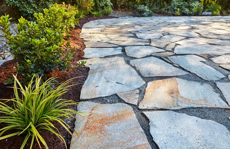 Flagstone Walkway Installation